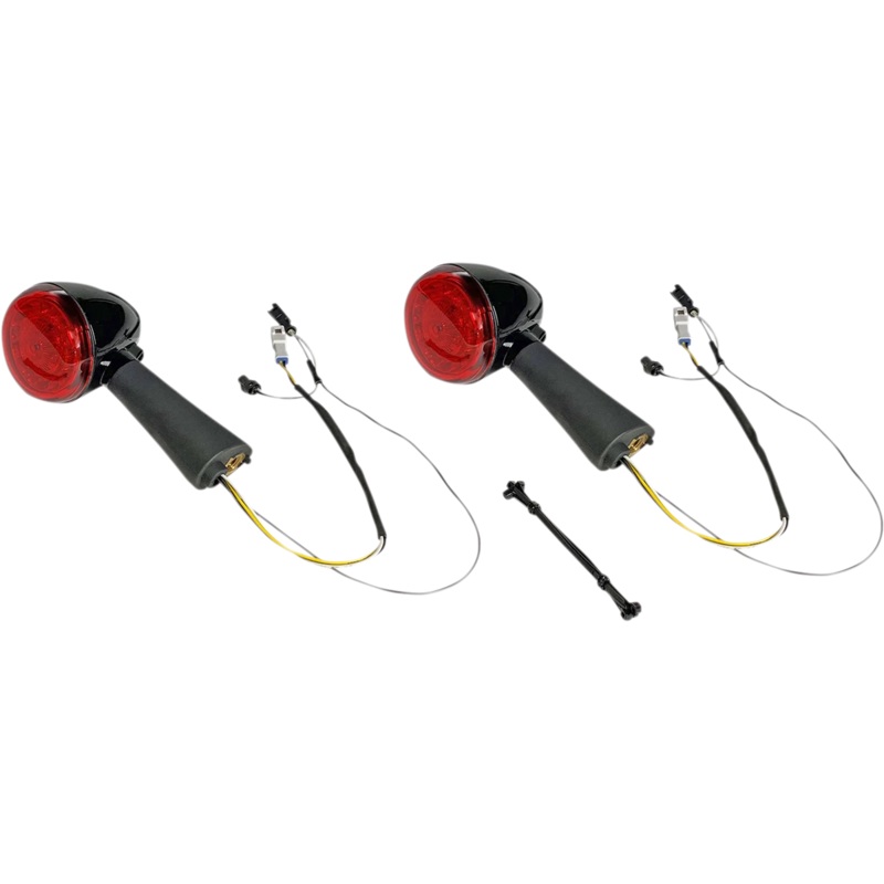Custom Dynamics Rear LED Turn Signal Ringz – Black – Scout PB-SCOUT-RR-BR