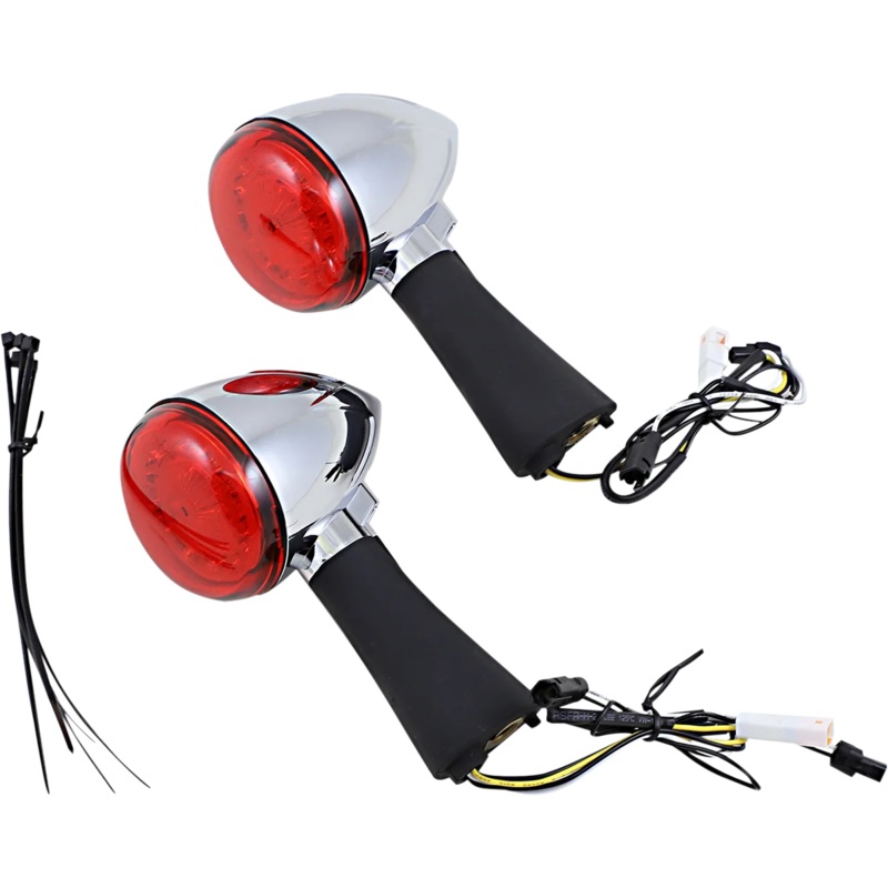 Custom Dynamics Rear LED Turn Signal Ringz – Chrome – Scout PB-SCOUT-RR-CR
