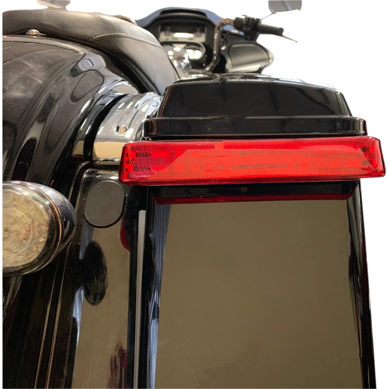 Custom Dynamics Saddlebag LED Lights – Sequential – Chrome/Red PB-SBSEQ-SS8-CR