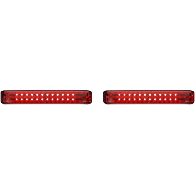 Custom Dynamics Saddlebag Lights – SS6 – Chrome/Red PB-SB-SS6-CR