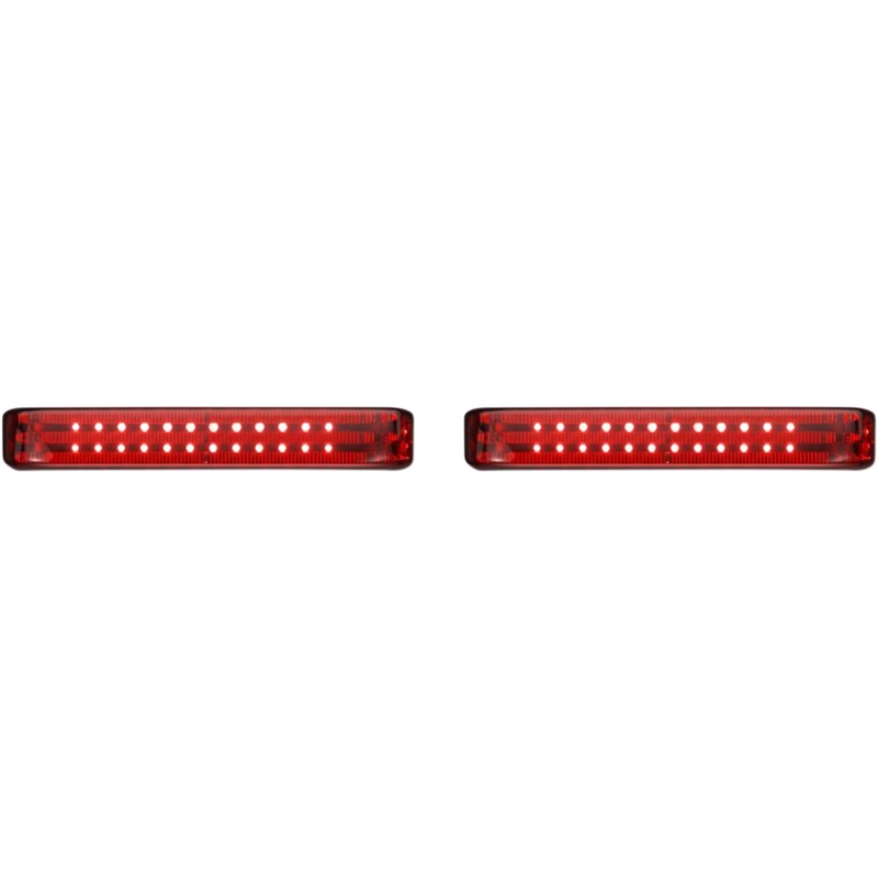 Custom Dynamics Saddlebag Lights – SS8 – Chrome/Red PB-SB-SS8-CR