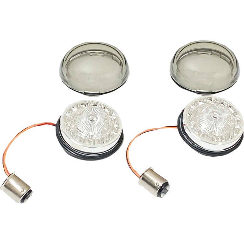 Custom Dynamics Turn Signal Insert – Red/Smoke PB-RR-57-S