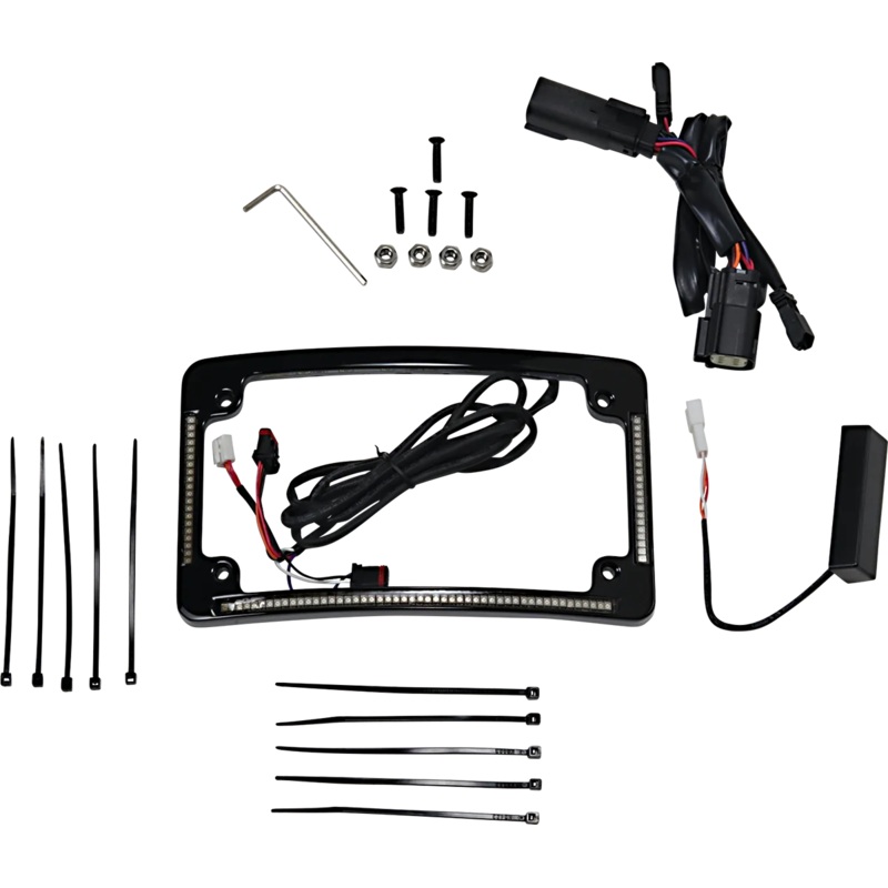 Custom Dynamics All in One License Plate Frame – Black TF05-BCM4-B