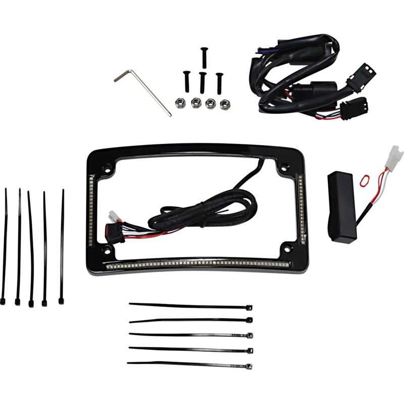 Custom Dynamics All in One License Plate Frame – Black TF05-SS6-B