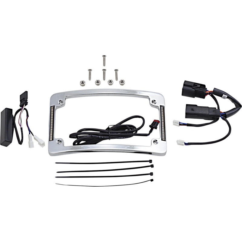 Custom Dynamics Curved License Plate Frame – Chrome TF06-BCM-C