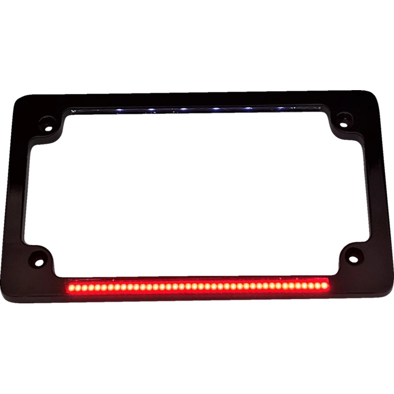 Custom Dynamics Dual License Plate Frame – Black TF02-B