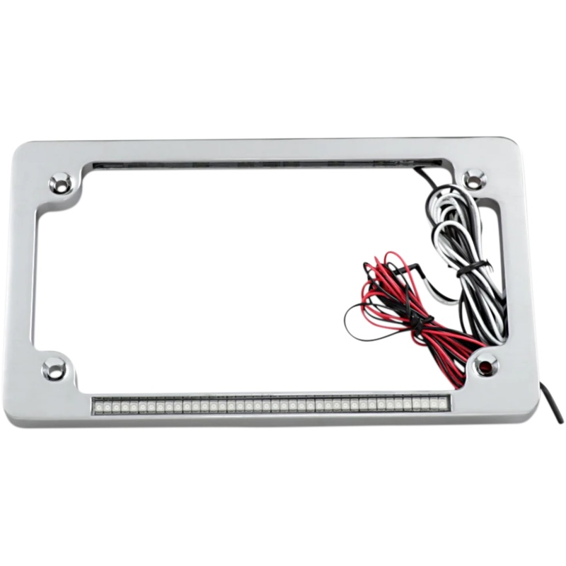 Custom Dynamics Dual License Plate Frame – Chrome TF02-C