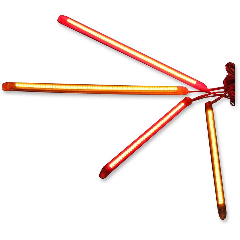 Custom Dynamics Flexible LED Strips – 40 LEDs – Amber/Smoke T2F40AS