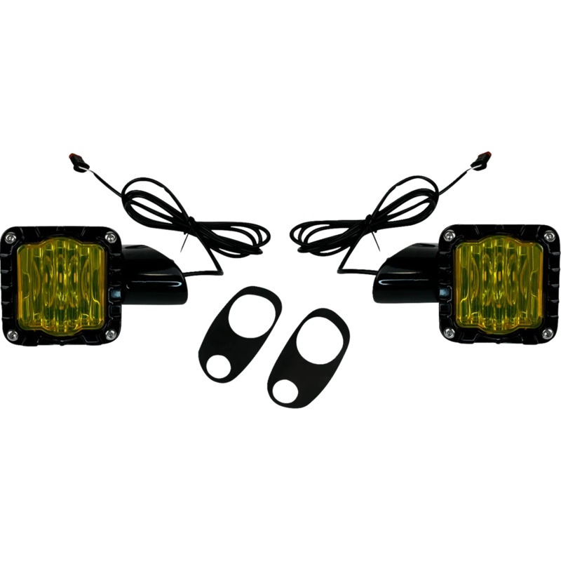Custom Dynamics LED Turn Signals – Black -Yellow Lens – Road Glide SD-RG-FT-YB