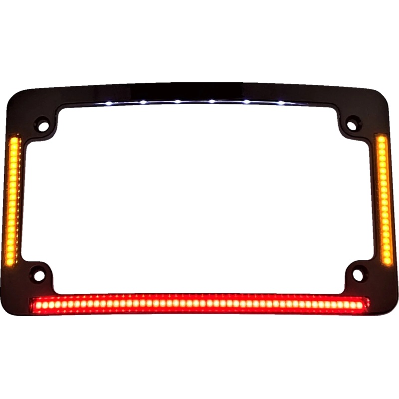 Custom Dynamics License Plate Frame – Radius – Black TF05-B