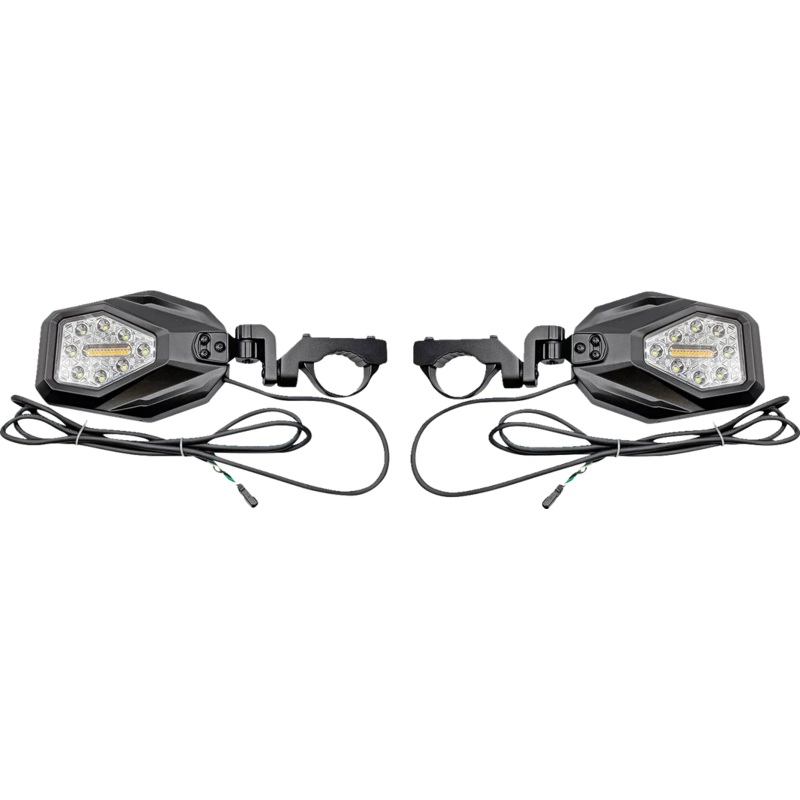 Custom Dynamics Mirrors – SXS – Side View – Hexagon – Black SXS-MIRROR