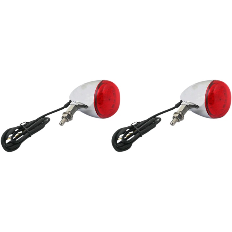 Custom Dynamics ProBEAM Universal Turn Signals – Chrome/Red PB-UNV-RTS-RR-C