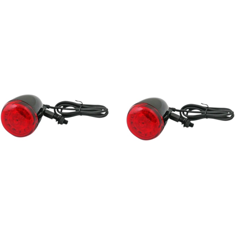 Custom Dynamics ProBEAM Universal Turn Signals – Gloss Black/Red PB-UNV-RTS-R-B