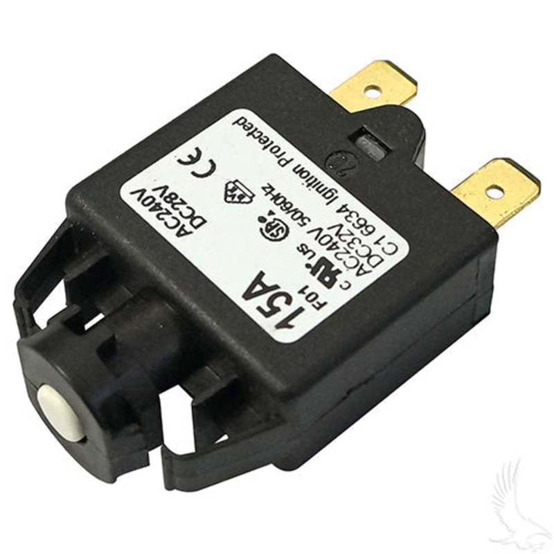 Club Car PowerDrive 3 Battery Charger AC Circuit Breaker