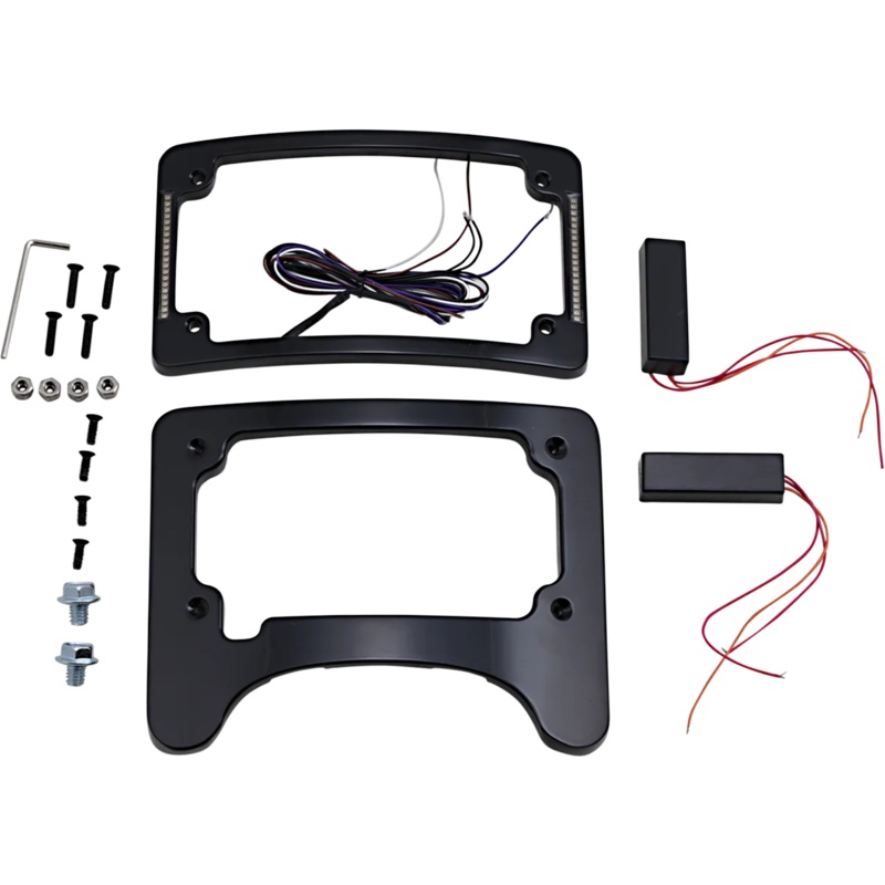 Custom Dynamics Turn Signal Eliminator/Illuminated Tri-Frame – Gloss Black TS-ELIM-06HW-B