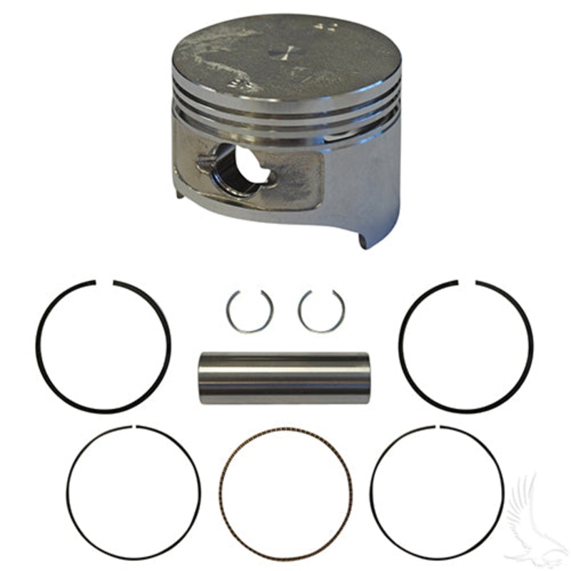 EZGO Golf Cart Piston and Ring Set, .25mm Oversize – 4-Cycle Gas 1993-2008 295cc Only