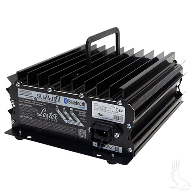 Golf Cart Battery Charger – Lester Summit Series II – 24V-48V – 22-25A – w/o DC Cordset