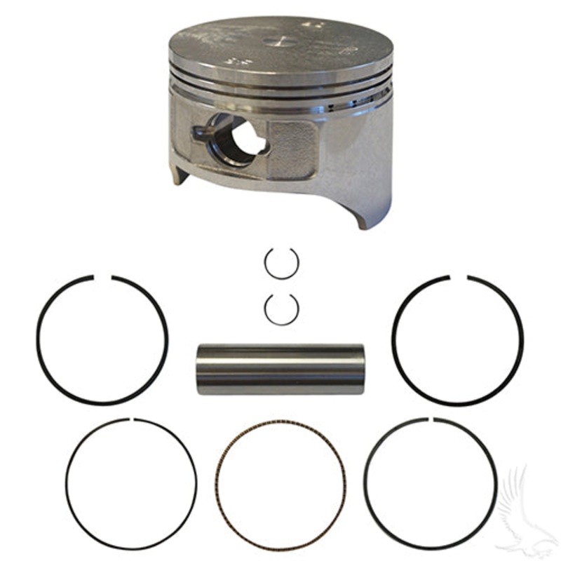 Golf Cart Piston and Ring Set, Standard,  E-Z-Go 4 Cycle Gas 96-08 Fuji-Robin Only, 350cc, Not for Kawasaki