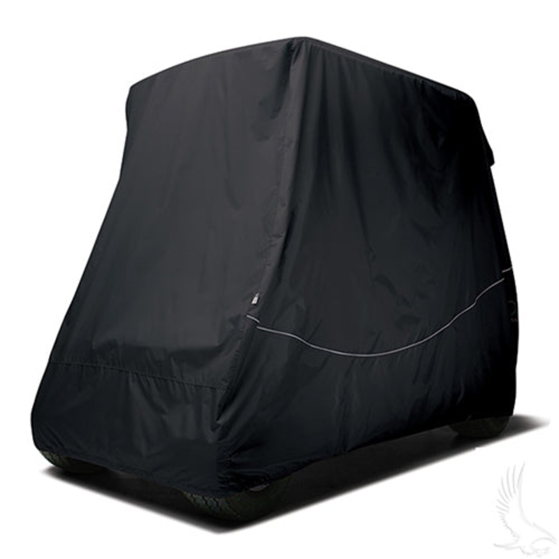 Golf Cart Storage Cover – Car w/ Standard Tops (Not YDR) – Black