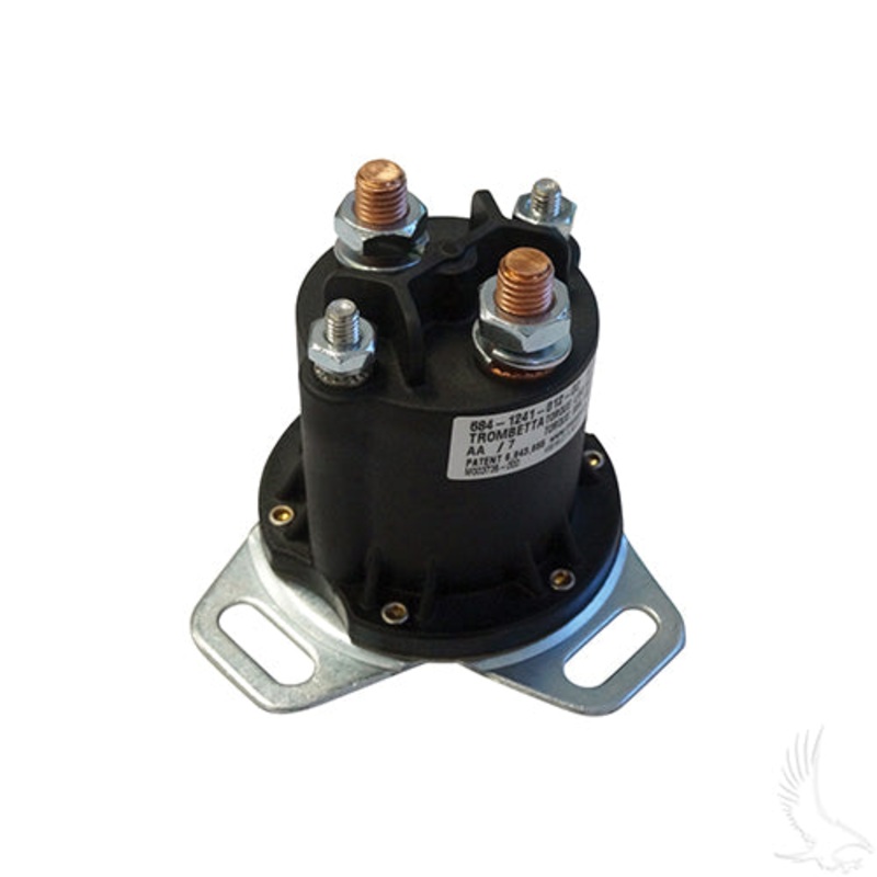 Club Car Gas Golf Cart Solenoid – 12V 4 Terminal Copper – 1984+ (Different Footprint)