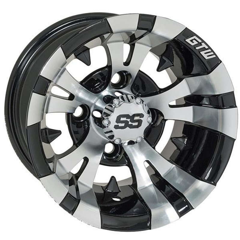 GTW Vampire 12×7 Machined & Black Wheel (3:4 Offset)