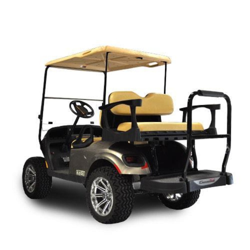 MadJax Genesis 250 with Standard Tan Steel Rear Flip Seat – EZGO TXT