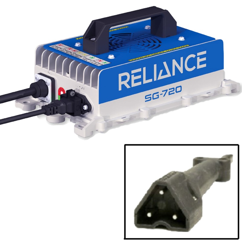 RELIANCE SG-720 High Frequency Industrial E-Z-GO T48/RXV/Express Charger – 48v 3-Pin Paddle