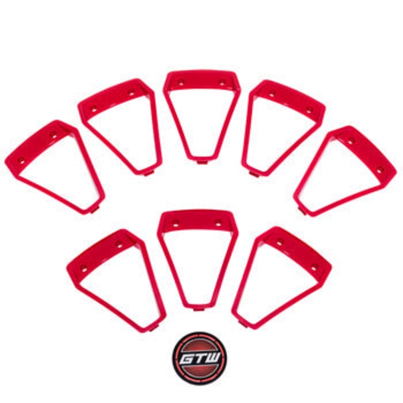Set of 8 GTW Nemesis Wheel Red Inserts – 14 Inch
