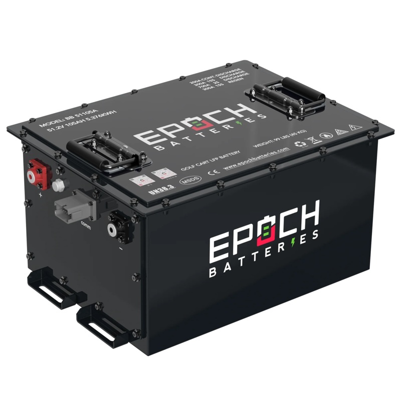 48V 105Ah Lithium (LiFePO4) Golf Cart Battery – Complete Kit