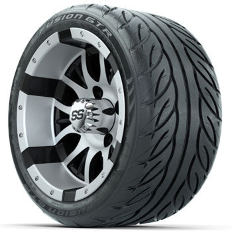 GTW Diesel 12 in Wheels with 215/40-R12 Fusion GTR Street Tires – Set of 4
