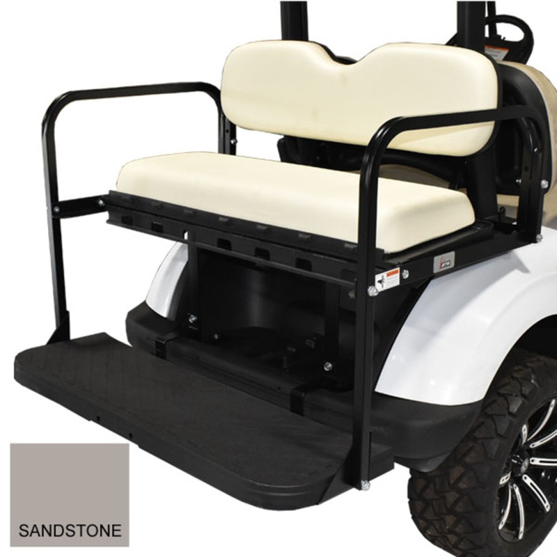 GTW MACH3 Rear Flip Seat for E-Z-GO RXV – Sandstone