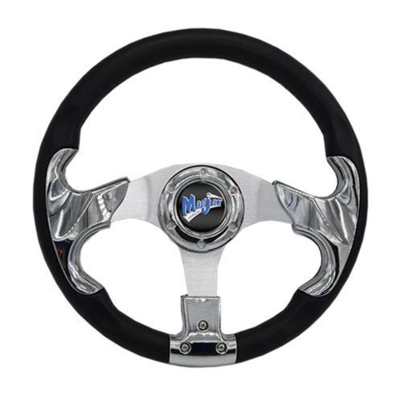 MadJax 13″ Chrome Razor Steering Wheel