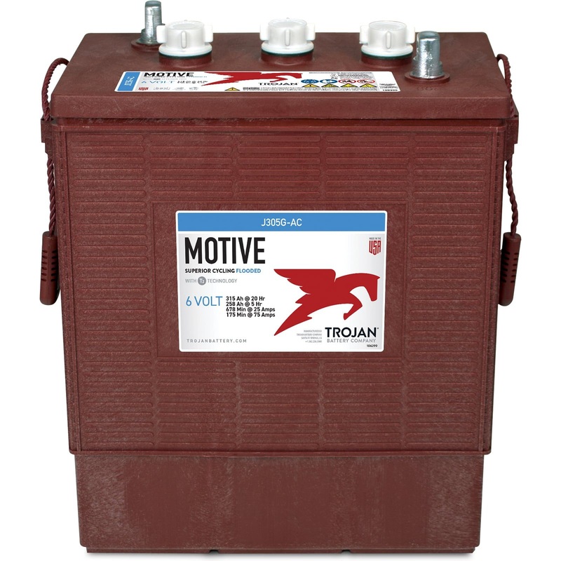 Trojan Motive J305G-AC 6V 315Ah Flooded Lead Acid Deep Cycle Battery 1X