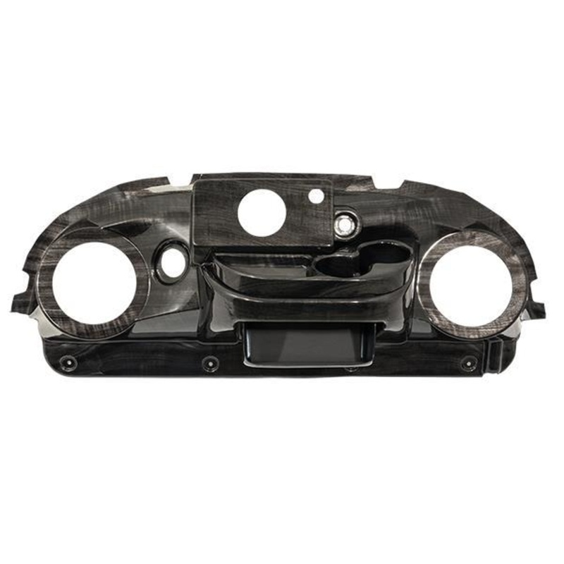 Club Car Precedent Pre Cut Dash for Audio Systems – Greywood Finish (Years 2004-Up)