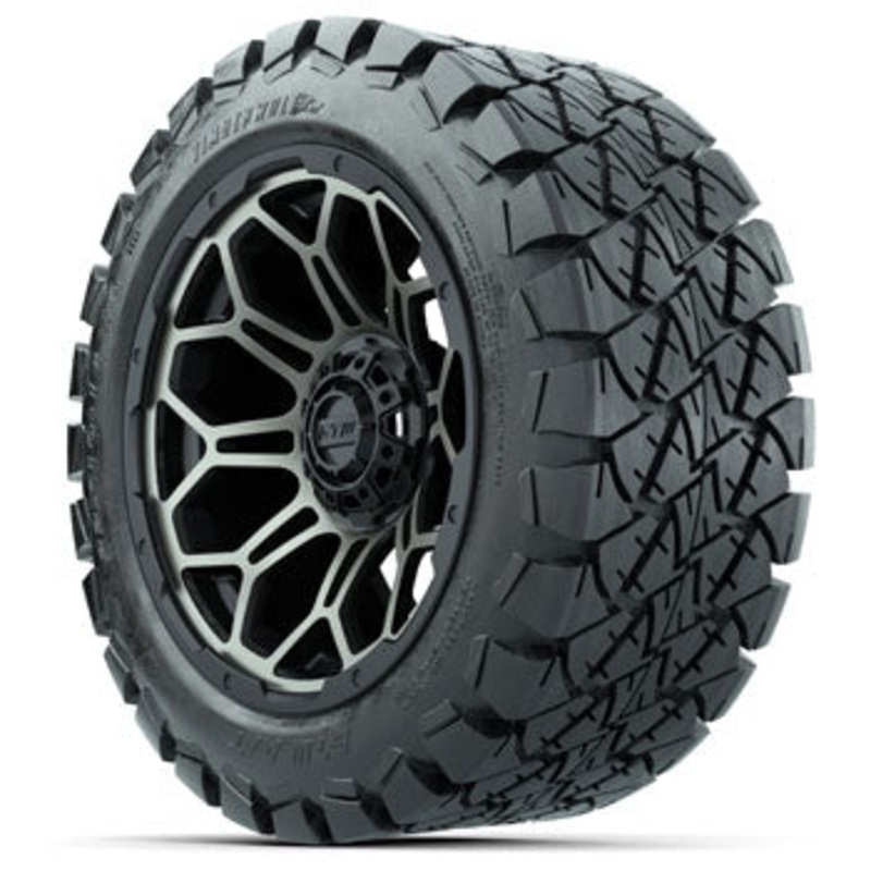 GTW Bronze/Black Bravo 14 in Wheels with 22×10-14 Timberwolf All-Terrain Tires – Set of 4