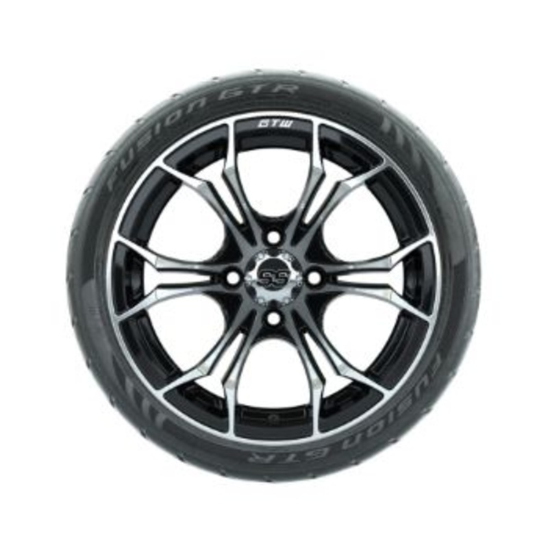 GTW Spyder 14 in Wheels with 205/40-14 Fusion GTR Steel Belted Tires – Set of 4