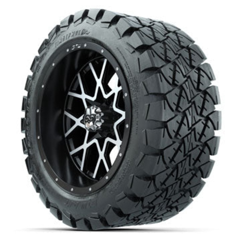 GTW Vortex 14 in Wheels with 22×10-14 GTW Timberwolf All-Terrain Tires – Set of 4