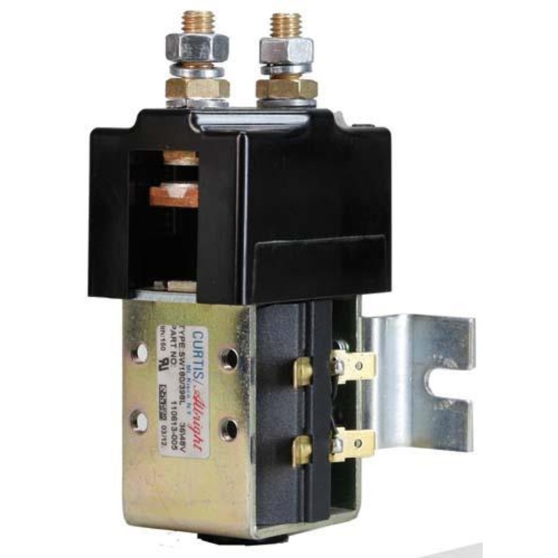 Curtis 48 Volt Heavy Duty High Amp Solenoid w/Bracket