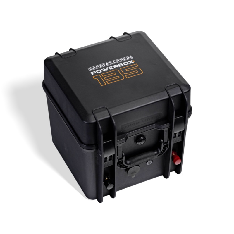 DAKOTA LITHIUM POWERBOX+ 135 WATERPROOF SOLAR GENERATOR, 12V 135AH DL+ 1,000CCA BATTERY INCLUDED