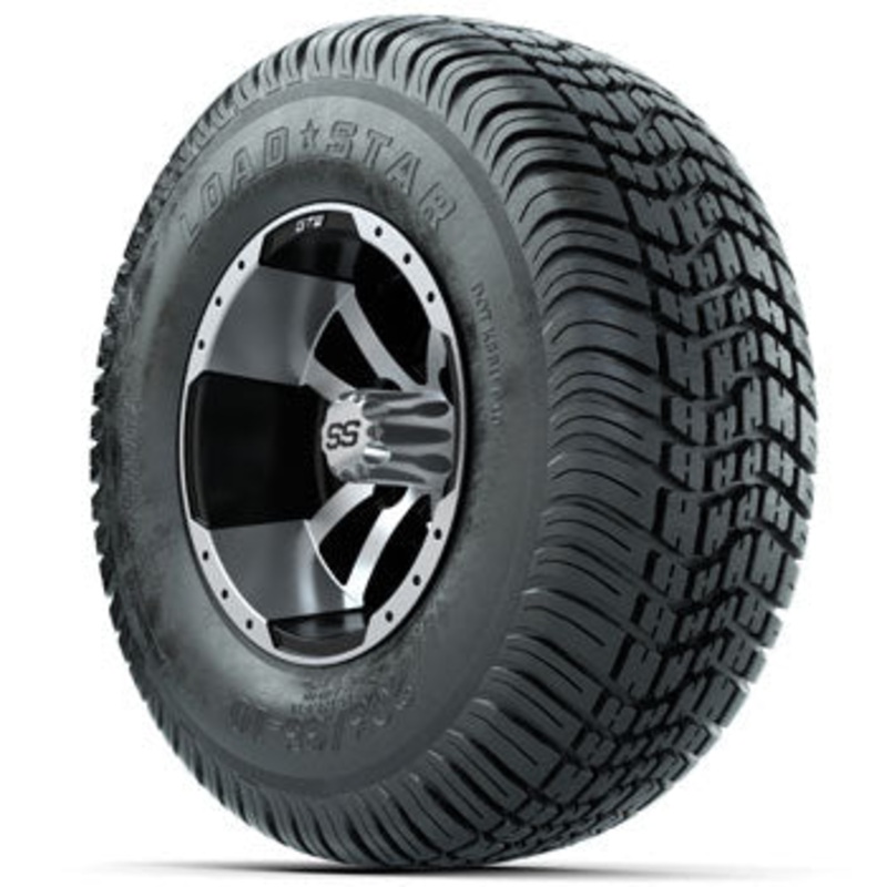 GTW Storm Trooper 10 in Wheels with 205/65-10 Kenda Load Star Street Tires – Set of 4