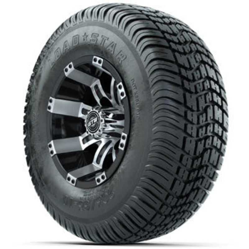 GTW Tempest 10 in Wheels with 205/65-10 Kenda Load Star Street Tires – Set of 4