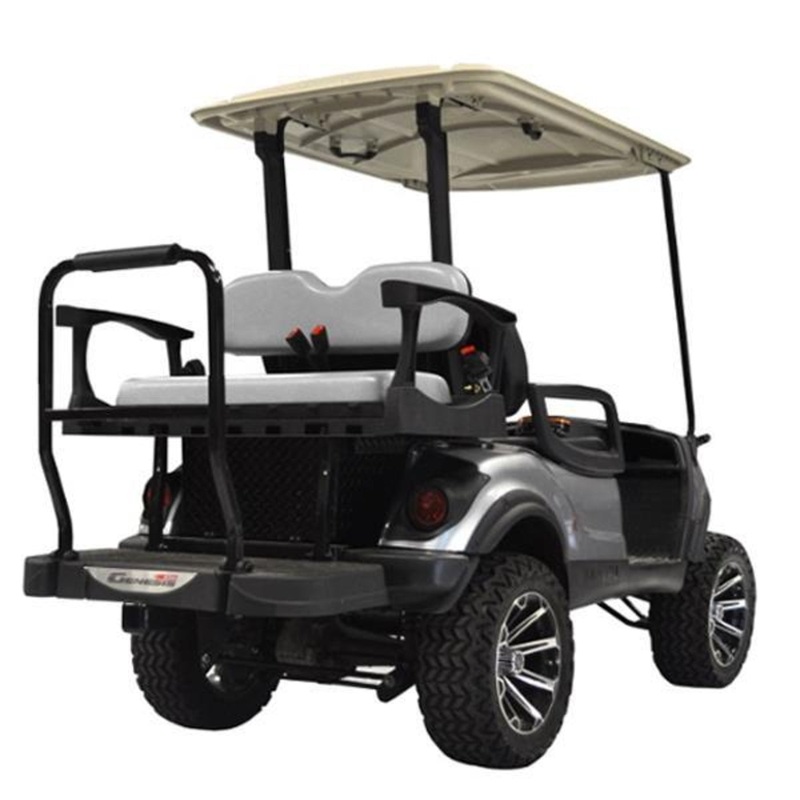 MadJax Genesis 250 with Standard Grey Steel Rear Flip Seat – Yamaha Drive2 (Years 2017-Up)