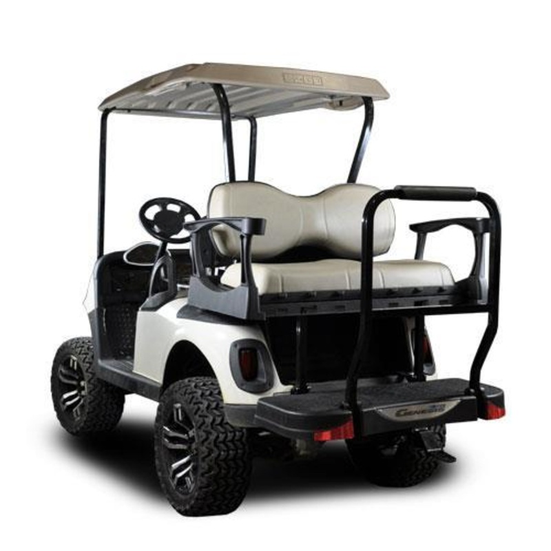 MadJax Genesis 250 with Standard Sandstone Steel Rear Flip Seat – EZGO RXV