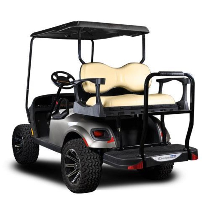 MadJax Genesis 300 with Deluxe Tan Aluminum Rear Flip Seat – E-Z-GO TXT