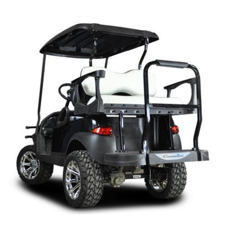MadJax Genesis 300 with Deluxe White Aluminum Rear Flip Seat – Club Car Precedent 2004-Up