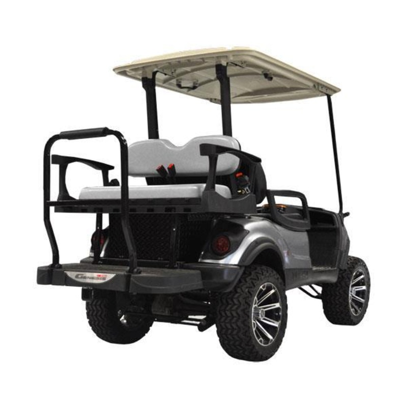 MadJax Genesis 300 with Standard Grey Aluminum Rear Flip Seat – Yamaha G29/Drive