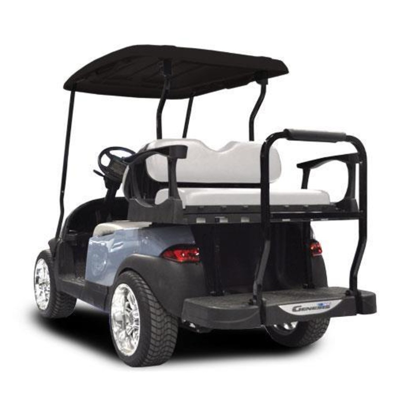 MadJax Genesis 300 with Standard White Aluminum Rear Flip Seat – Club Car Precedent 2004-Up