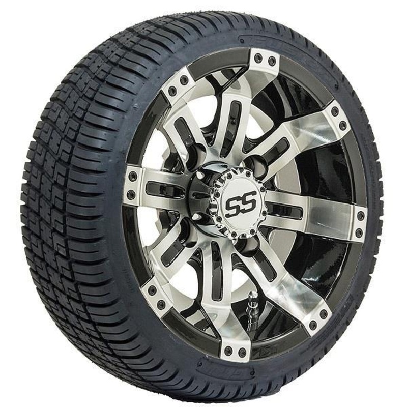 Set of (4) 10″ GTW Tempest Wheels Mounted on GTW Street Tires