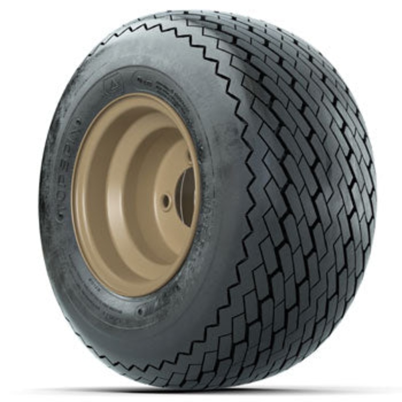 Stone Steel 8 in Wheels with 18 in GTW Topspin Sawtooth Tires – Set of 4