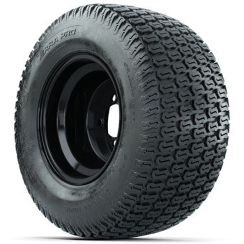 Black Steel Offset 10 in Wheels with 20×10-10 S-Tread Terra Pro Tires – Set of 4